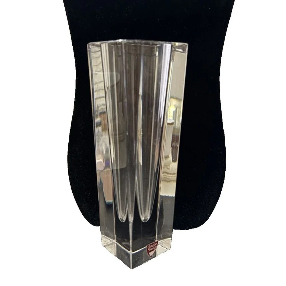 Orrefors Crystal Vase Lars Hellsten Odyssey Design - 7